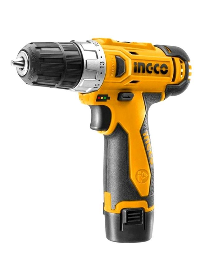 INGCO Cordless Hand Drill Yellow/Black/Silver