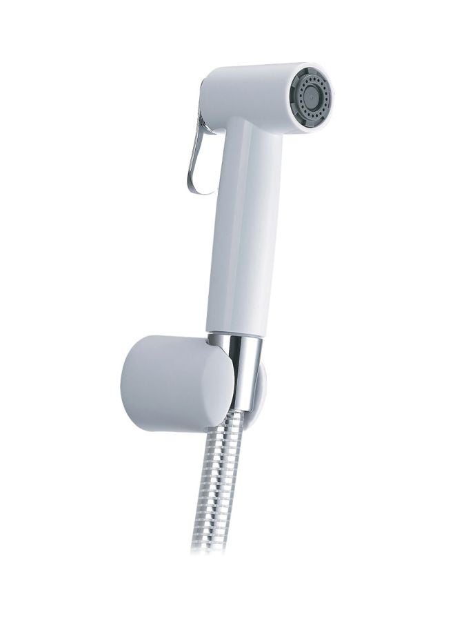 Kludi Rak Toilet Spray Shattaf With Flexible Hose & Holder White/Silver 8x1.3x13cm - Image 1