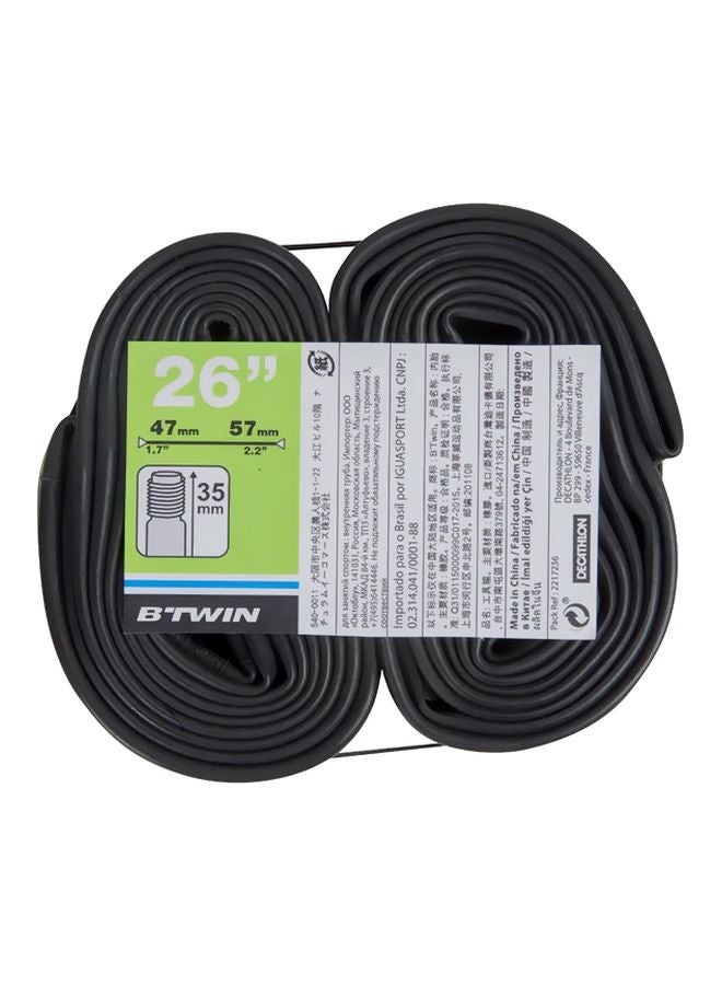 Btwin Schrader Inner Tube 26x1.7x2.2inch  - Image 2