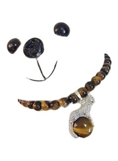 Tiger Eye Silver Necklace