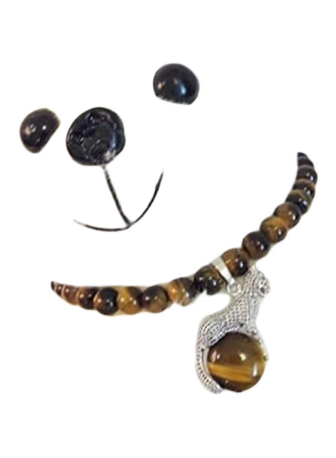 Miracle Empire - Tiger Eye Silver Necklace - Image 1