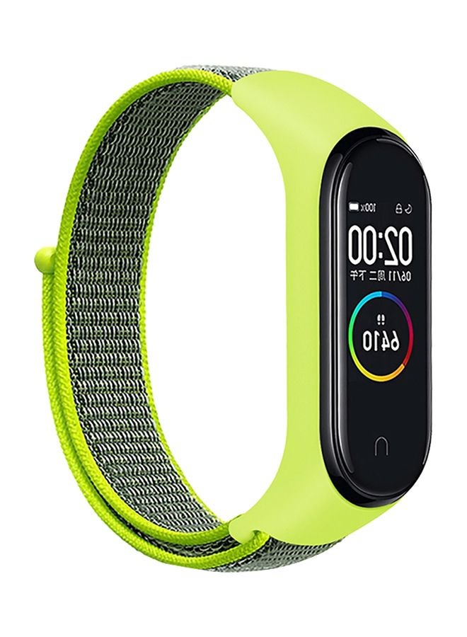 Foxcon Replacement Nylon Band For Mi Band 5/6 Green/Grey - Image 1
