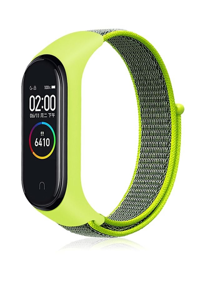 Foxcon Replacement Nylon Band For Mi Band 5/6 Green/Grey - Image 2