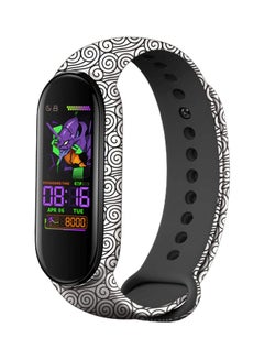 Foxcon Replacement Silicon Printed Band For Mi Smart Band 5/6 White/Black  - Image 1