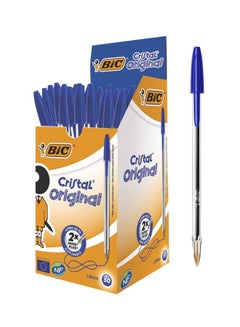 Bic 50-Piece Cristal Original Ballpoint Pen Set Blue  - Image 1