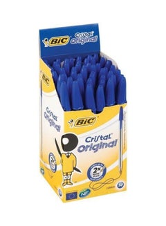 Bic 50-Piece Cristal Original Ballpoint Pen Set Blue  - Image 2