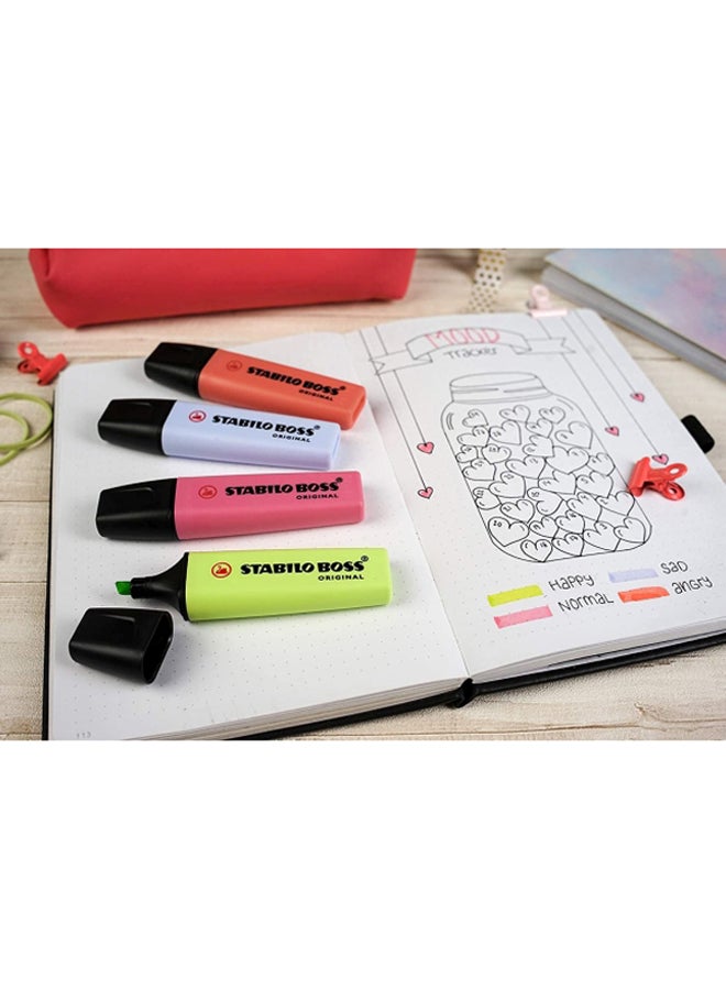 Pack Of 8 Boss Pastel Highlighter Multicolour
