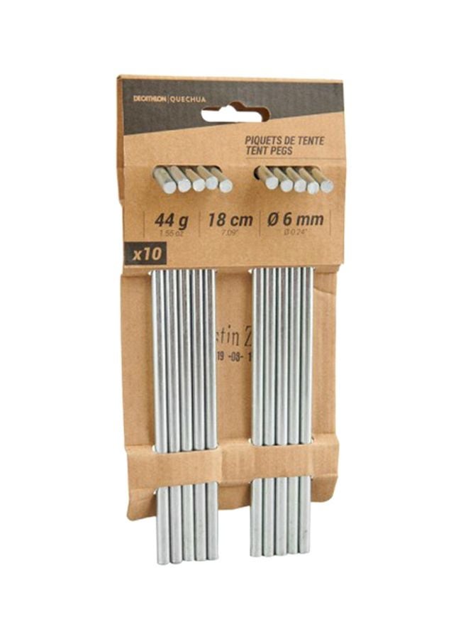 Quechua 10-Piece Steel Tent Pegs 18cm  - Image 3