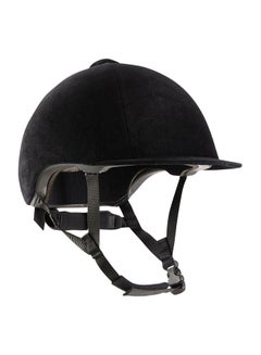 FOUGANZA Velvet Horse Riding Helmet One Size  - Image 1