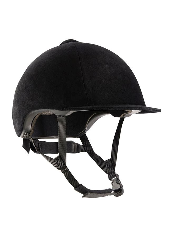FOUGANZA - Velvet Horse Riding Helmet One Size - Image 1