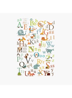 Stickie Art Colourful Animal Alphabets Decorative Wall Decal Multicolour  - Image 1