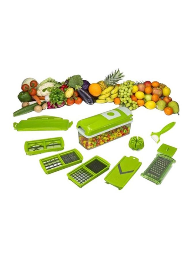 ALMUFARREJ Multifunctional Food Slicer Green/White 28x13centimeter  - Image 2
