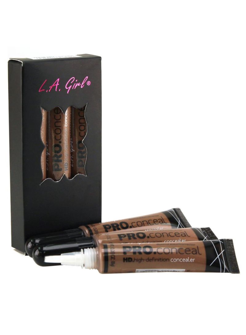 LA Girl - Pack Of 3 Pro High Definition Concealer 988 Dark Cocoa - Image 1