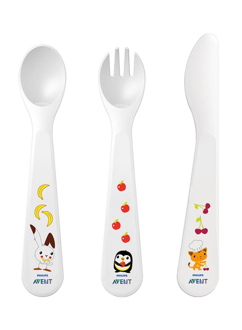 PHILIPS AVENT - Toddler Fork, Spoon And Knife Set - Image 1