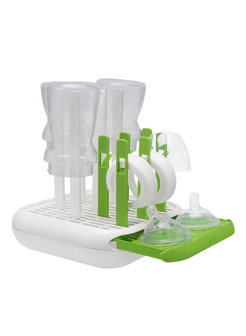 Chicco Natural Fit Bottle Drying Rack - Green/White