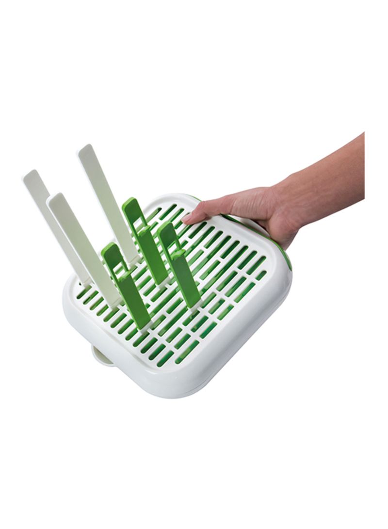 Natural Fit Bottle Drying Rack - Green/White - v1596173053/N13026112A_2