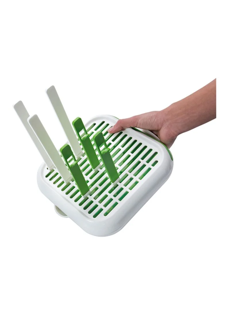 Chicco Natural Fit Bottle Drying Rack - Green/White