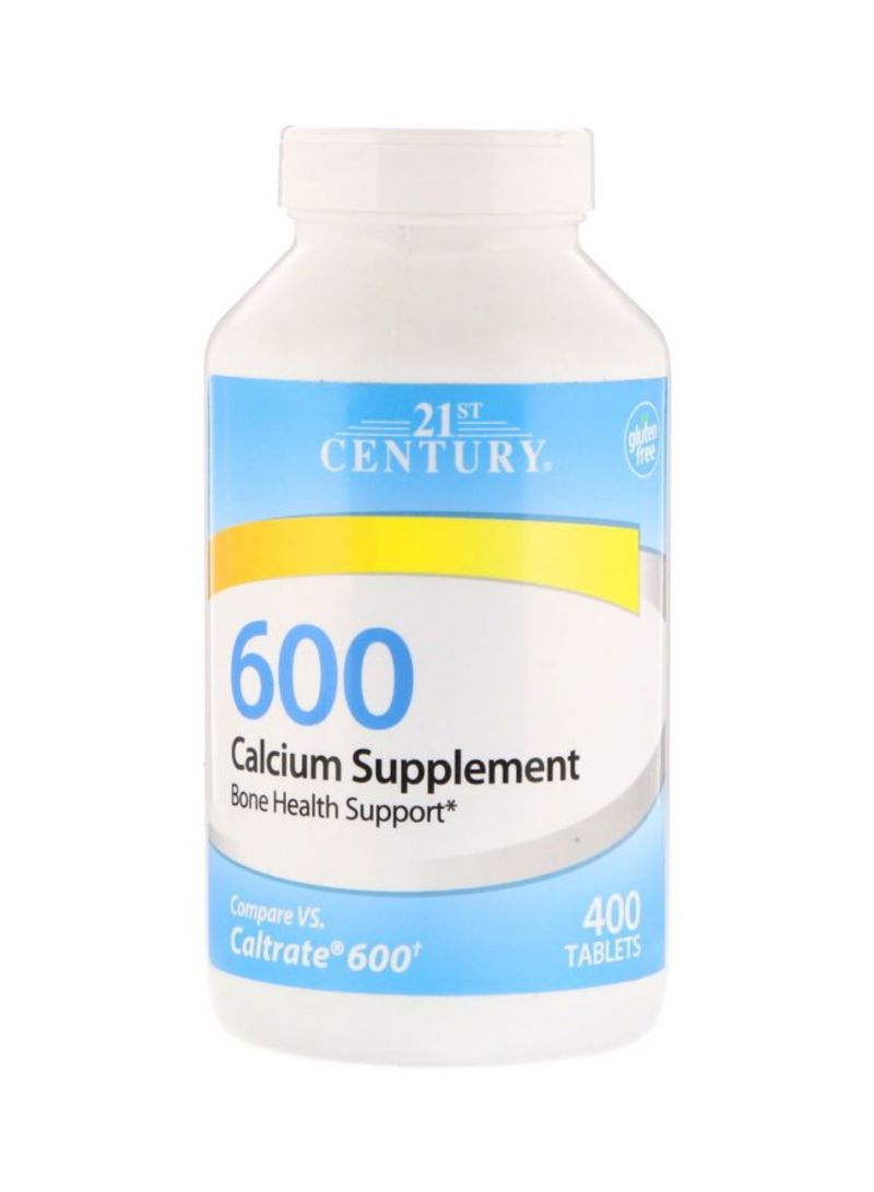 21st Century 600 Calcium Supplement - 400 Tablets  - Image 1