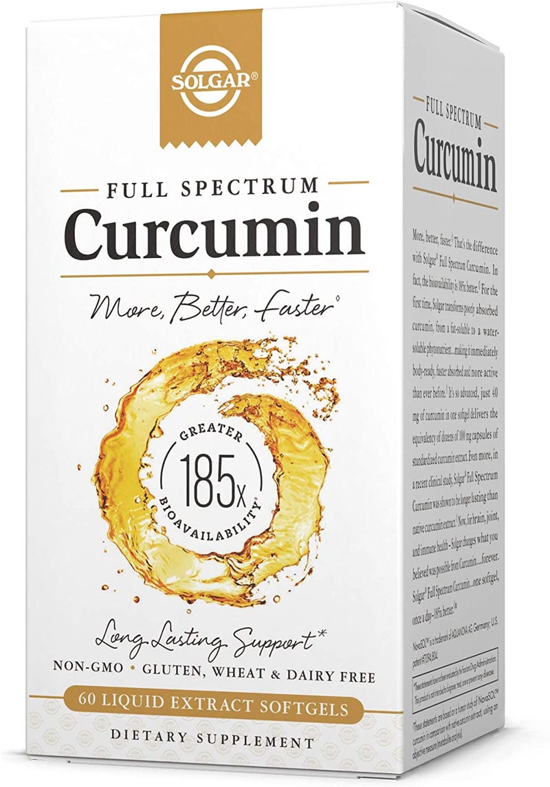 Solgar Full Spectrum Curcumin Dietary Supplement - 60 Softgels - Image 1