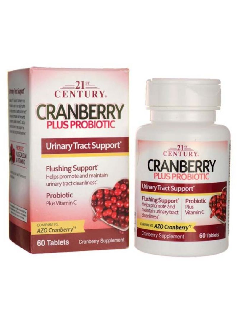 Cranberry Plus Probiotic Urinary Tract Support - 60 Tablets - v1596176159/N33791175A_1