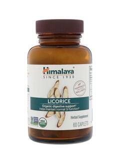 Licorice Organic Herbal Supplement - 60 Caplets