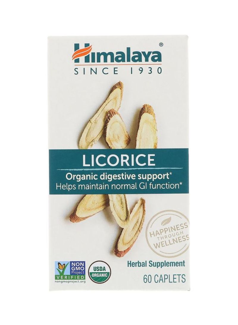 Himalaya - Licorice Organic Herbal Supplement - 60 Caplets - Image 1