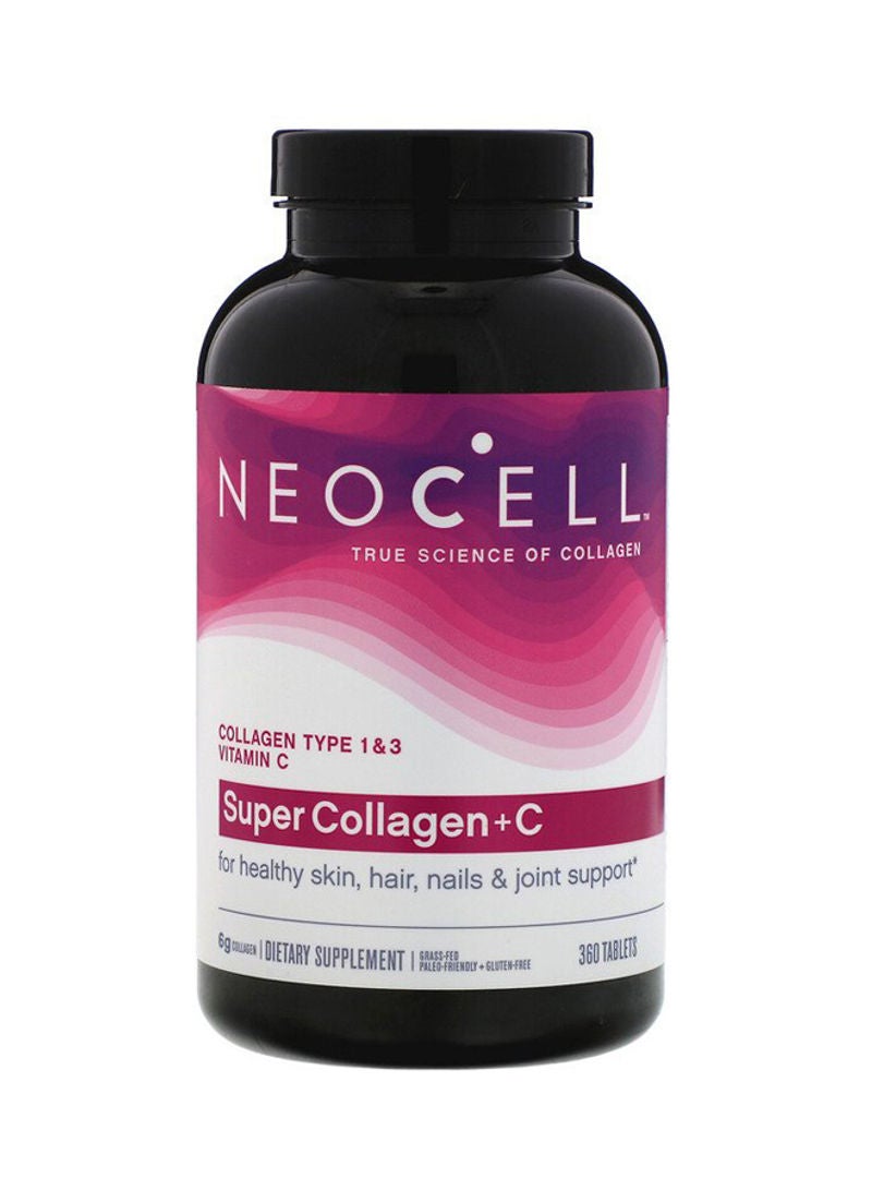 Super Collagen Plus C Dietary Supplement - 360 Tablets