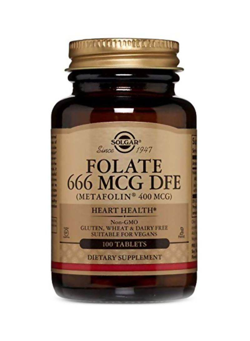 سولجر مكمل غذائي فولات بتركيز 666 ميكروجرام - 100 قرص - Image 1