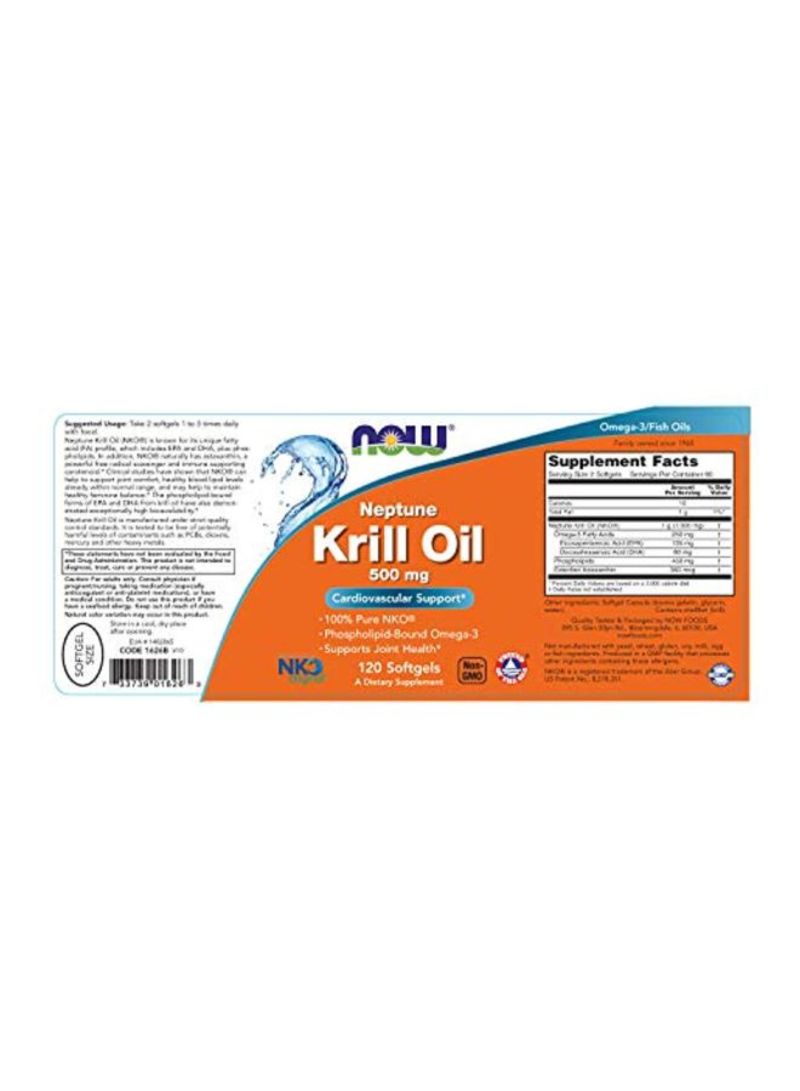 Now Foods Neptune Krill Oil Dietary Supplement 500 mg - 120 Capsules  - Image 2
