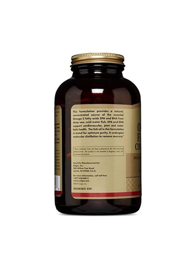 Solgar Omega 3 Fish Oil Concentrate Dietary Supplement - 240 Softgels - Image 4