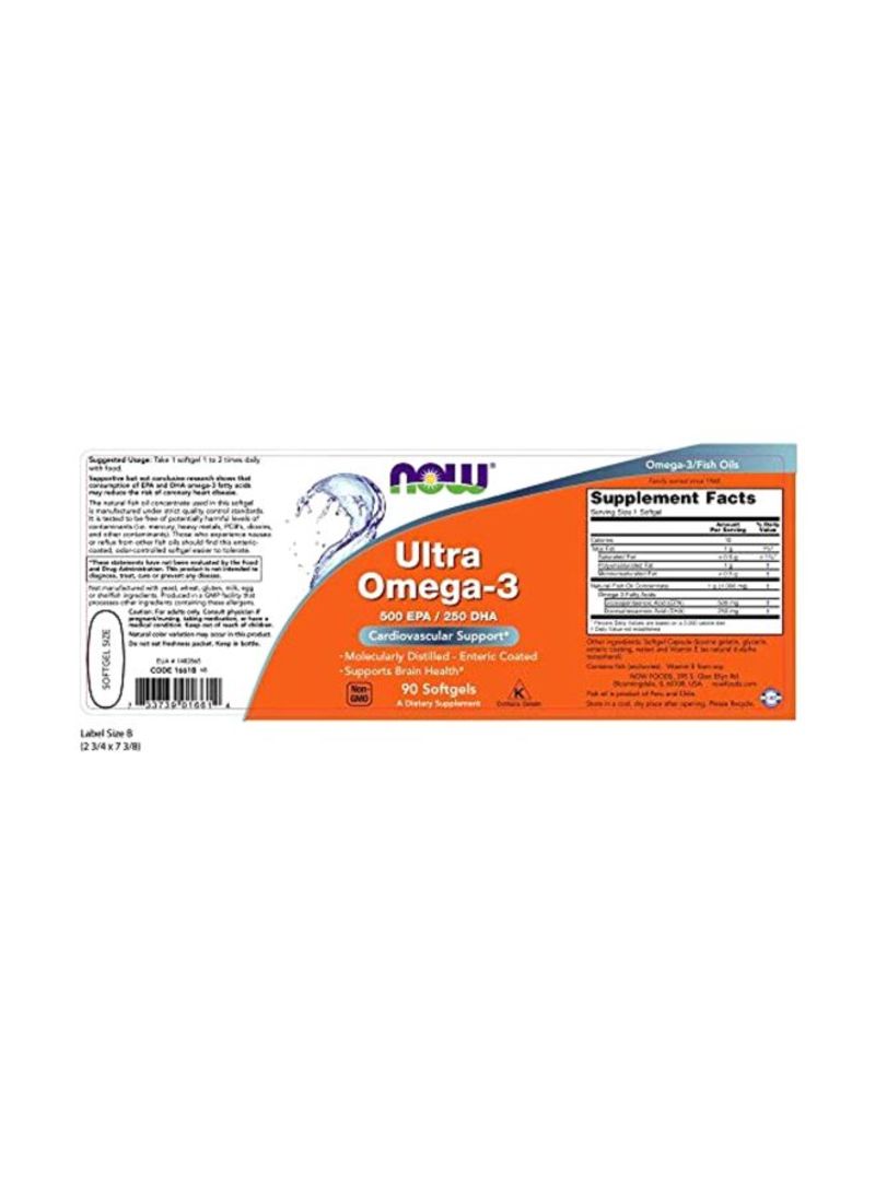 Ultra Omega-3 Dietary Supplement - 90 Softgels - v1596176215/N30588246A_2