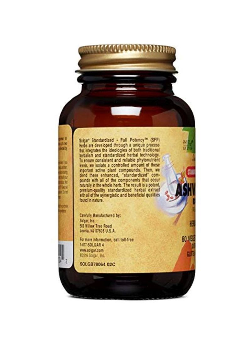 Solgar Aswagandha Root Extract Dietary Supplement - 60 Capsules - Image 4