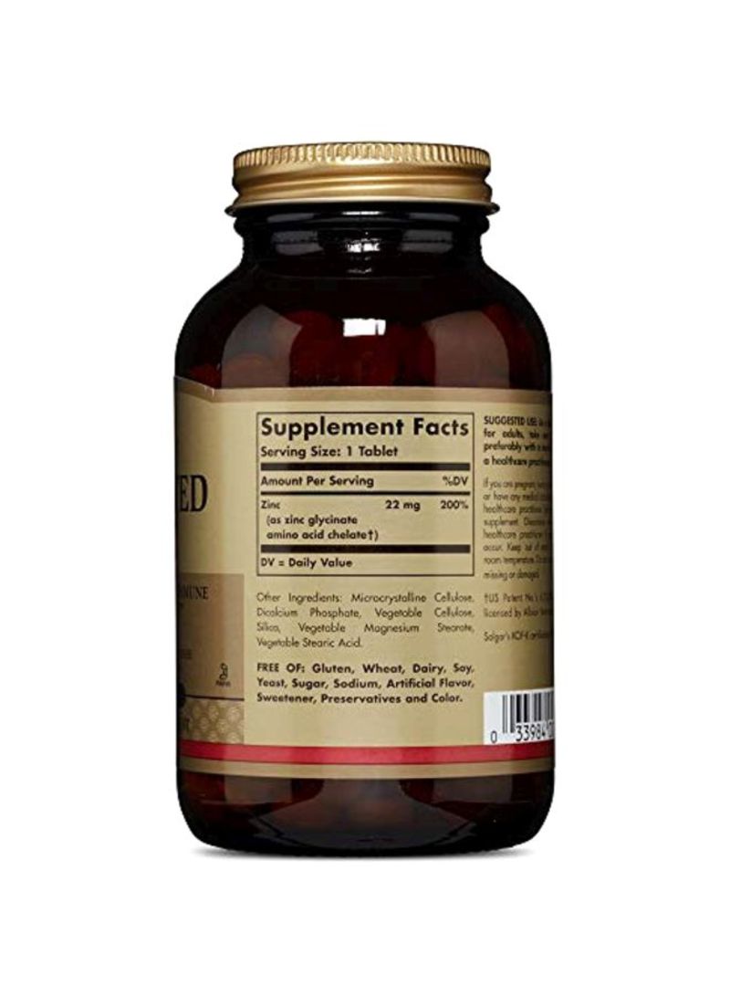 Solgar Chelated Zinc Dietary Supplement - 250 Tablets - Image 2