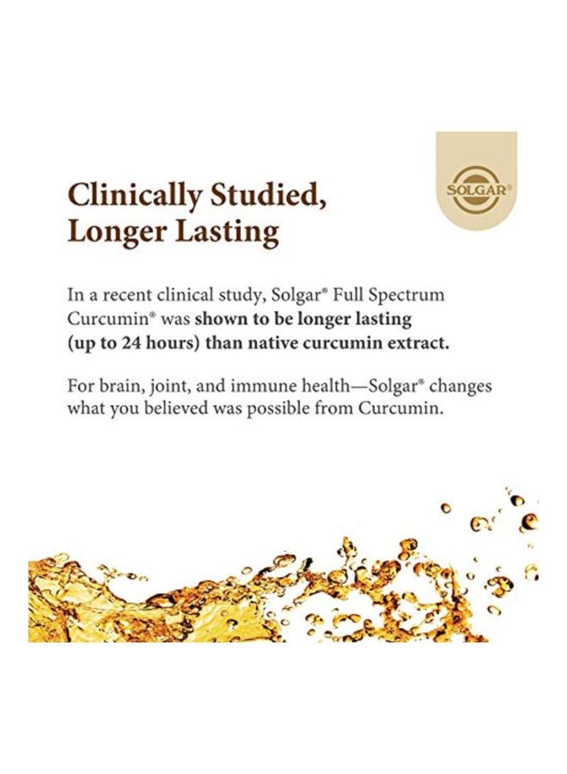 Solgar Full Spectrum Curcumin Liquid Extract - 90 Softgels - Image 5