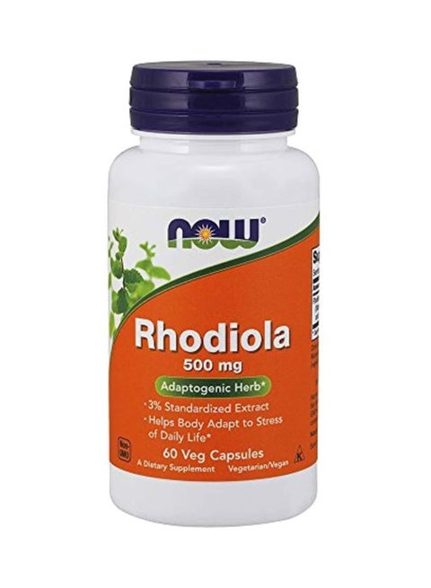 Rhodiola Dietary Supplement 500mg - 60 Veg Capsules