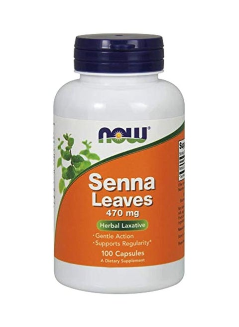 Senna Leaves Dietary Supplement 470 mg - 100 Capsules