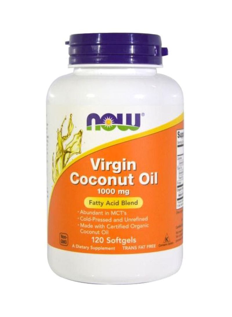 ناو فودز مكمل غذائي من زيت جوز الهند البكر 1000 مجم - 120 كبسولة هلامية - Image 1