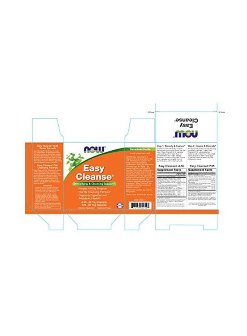Now Foods - Easy Cleanse Detoxifying And Cleansing Support 60 Veg Capsules Each - Image 1
