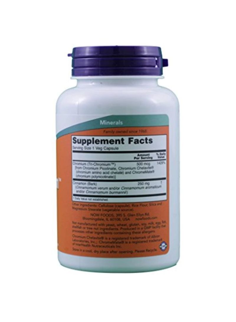 Now Foods - Tri Chromium Insulin Co Factor Dietary Supplement - Image 1