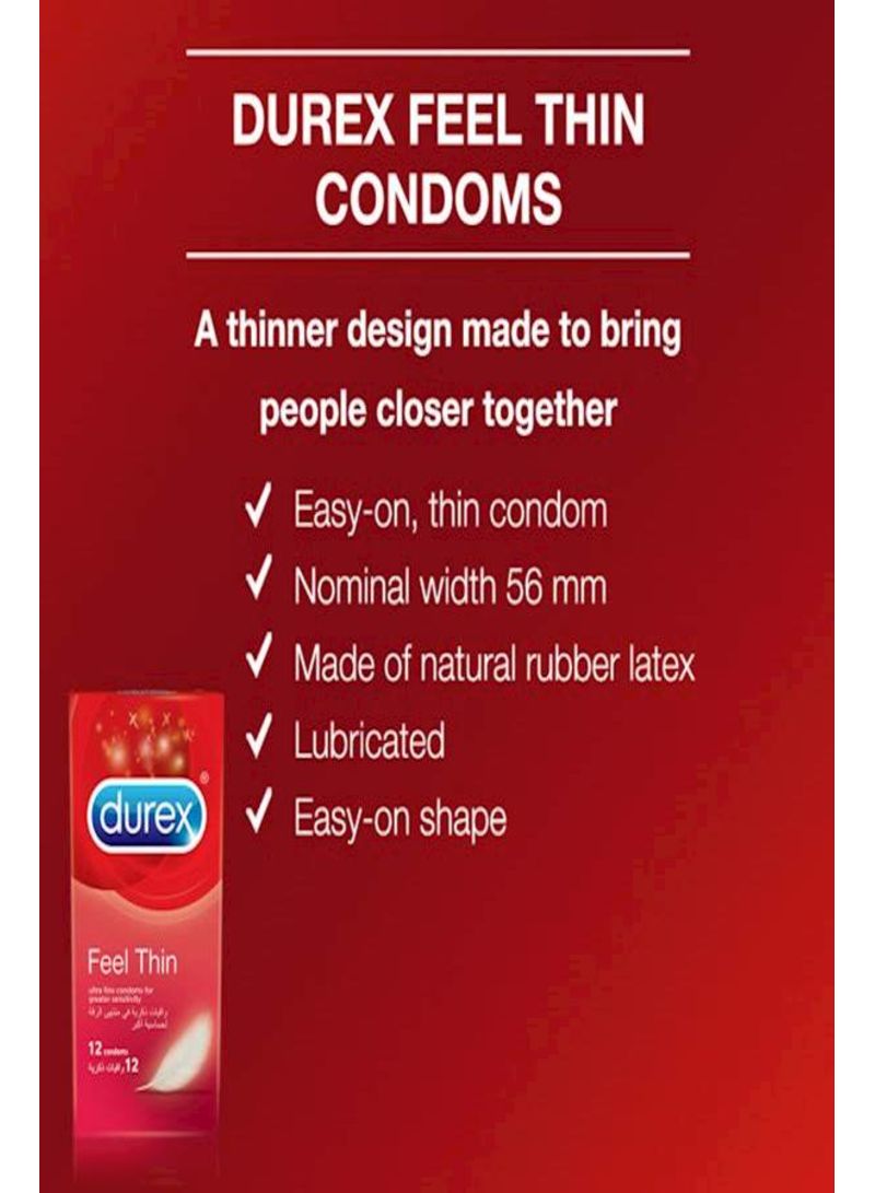 12-Piece Feel Thin Ultra Fine Condom
