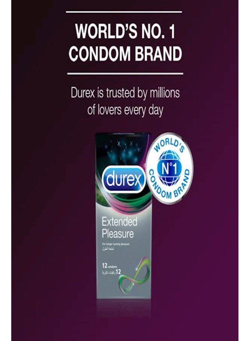 دوريكس 12 قطعة من الواقي الذكري إكستينديد بليجر الذي يدوم طويلاً - Image 2