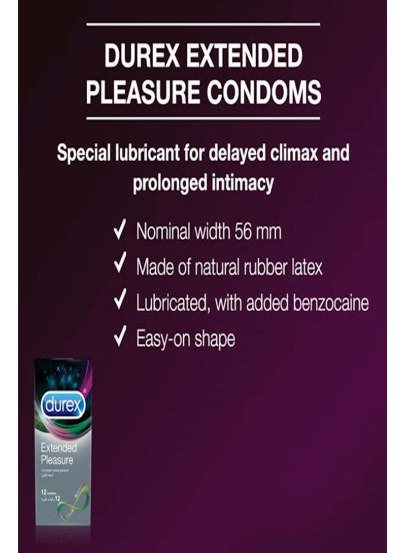 دوريكس 12 قطعة من الواقي الذكري إكستينديد بليجر الذي يدوم طويلاً - Image 3