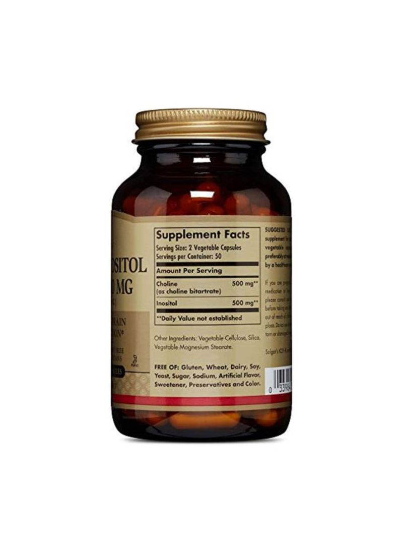 Solgar Choline/Inositol Dietary Supplement - Image 2
