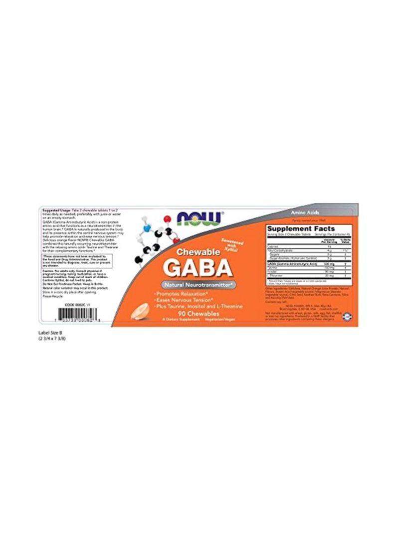 Now Foods - Chewable GABA Dietary Supplement - Image 1