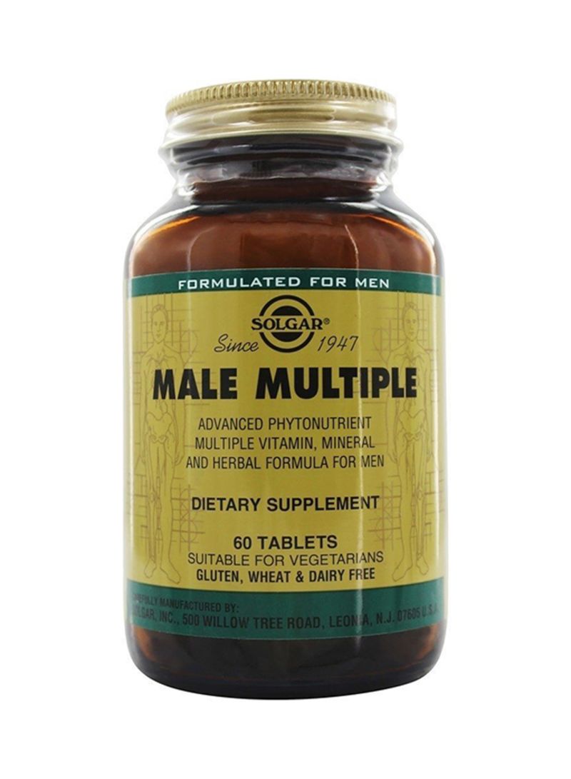 Solgar Male Multiple Dietary Supplement 60 Tablets