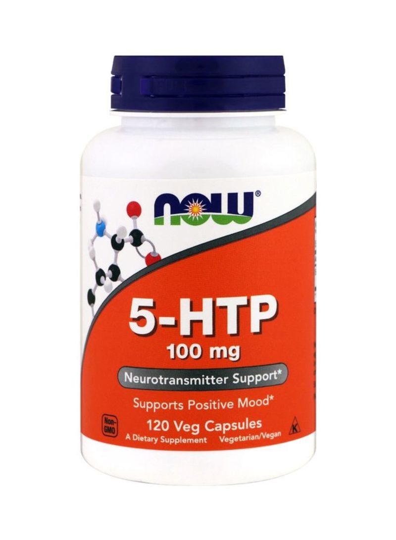 Now Foods - 5-HTP 100 mg Dietary Supplement - 120 Capsules - Image 1