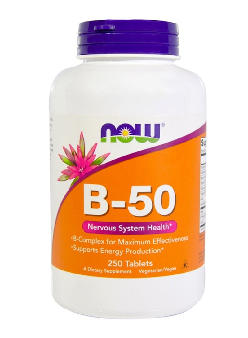 Now Foods B-50 Nervous System Health - 250 Tablets - Image 1