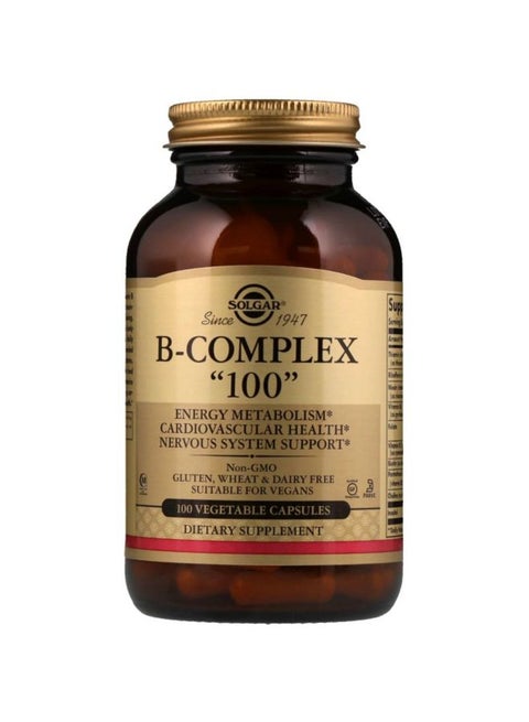 B-Complex '100' Dietary Supplement - 100 Vegetable Capsules