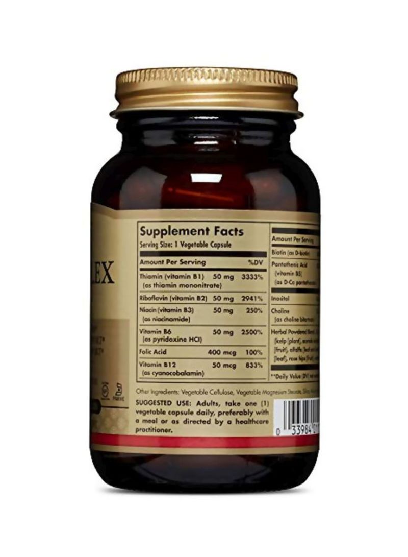 Solgar B-Complex 50 Dietary Supplement - 100 Capsules - Image 2