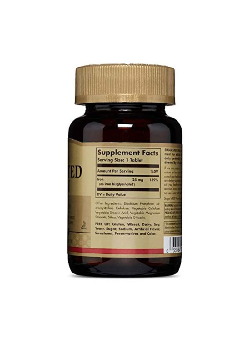Solgar Chelated Iron Dietary Supplement - 100 Tablets - Image 2